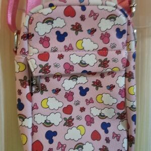 Pink Patterned Crossbody Bag